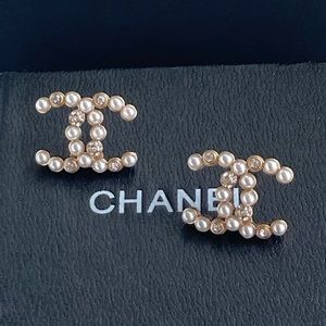 Chanel Pearl CC Earrings